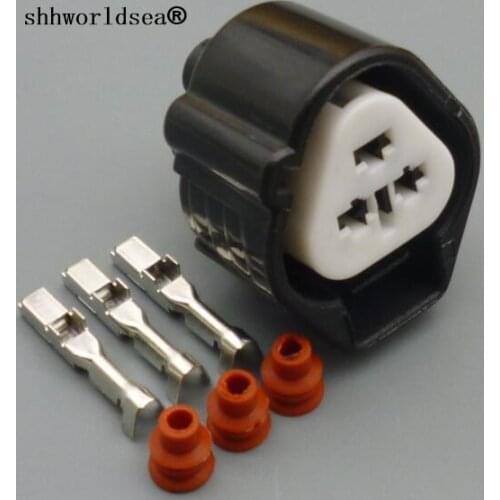 Worldgolden 3pin 2.2mm auto connector For Toyota Camry Corolla Honda Accord Fit Civic Ignition Coil Plug 6189-0179