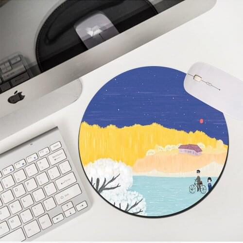 200X200X2MM Drop Shipping Creativity Art Small Mousepad Instagram Girl Heart Cartoon Office Non-slip Placemat TableMat Mouse Pad