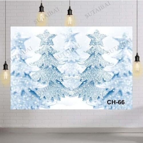 Winter Backgrounds for Photography Snow Pine Village Yard Merry Christmas Doll Child Scenic Photo Backdrop Photo Studio