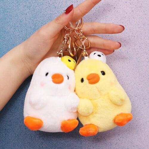 12CM Cartoon Small Groundhog Pony Animal Plush Pendant Keychain Soft Stuffed Toy Doll for Children Girl Gifts Car Keyring Charm