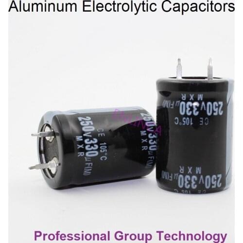 5pcs RZ1 Good quality 250v330uf Radial DIP Aluminum Electrolytic Capacitors 250v 330uf Tolerance 20% size 22x30MM 20