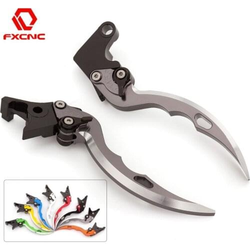 FX CNC Aluminum Adjustable Motorcycle Knife Blade Brake Clutch Levers For Honda GL1800 A Goldwing 2001 - 2016 2015 2014 13 12 11