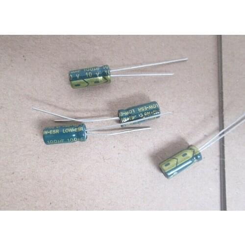 LOW ESR 10V 100UF Aluminum Electrolytic Capacitor 5*11mm