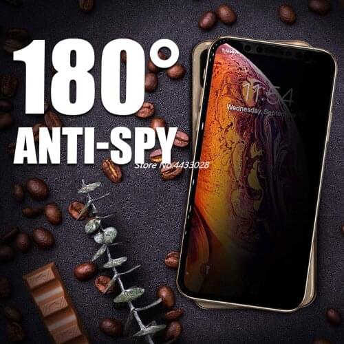 9H Full Cover Privacy Anti Glare For Apple iPhone X XR XS MAX 8 7 6 6S Plus Tempered Glass Screen Protector Film Glass