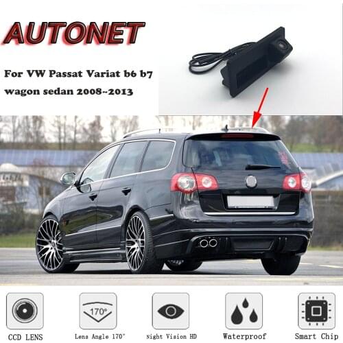 AUTONET CAR Trunk Handle Camera For Volkswagen VW Passat Variat b6 b7 wagon sedan 2008~2015 Night Visioin Rear View camera
