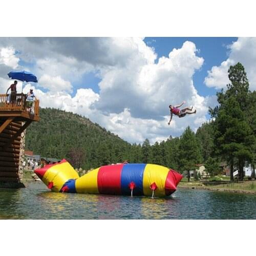 Free Freight 8*3m PVC Water Jump Pillow Catapult Inflatable Jumping Blob Inflatable Water Blob Bouncing Bag Water Pillow