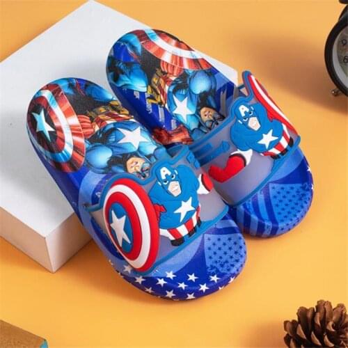 Disney 2021 children summer slippers soft bottom baby boy antiskid kindergarten indoor bathroom cool slippers