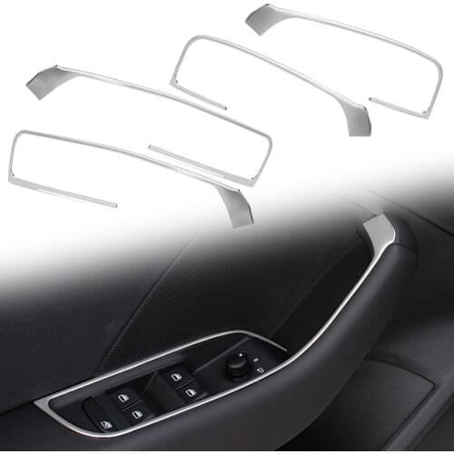 For Audi A3 8V 2013-2020 Car Window Lift Switch Button Cover Trims Door Armrest Panel Frame Interior Accessories