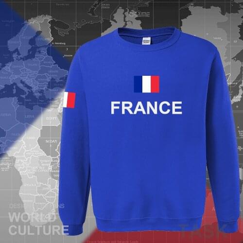 France hoodies men sweatshirt sweat new hip hop streetwear clothing jerseys FRA loose tracksuit nation French flag fleece FR