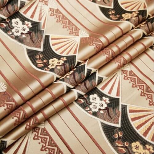 HLQON top grade yarn dyed brocade jacquard fabric for dress women cloths tissue patchwork suit sofa pillows cushion curtain