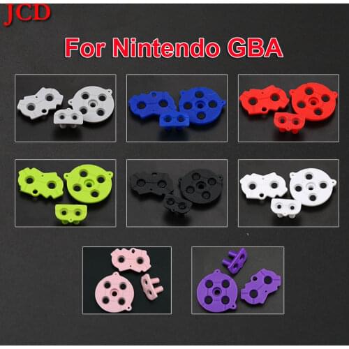 JCD 1Set For GBA Rubber Conductive Buttons A-B D-Pad for Nintend GameBoy Advance Silicone Conductive Start Select Keypad