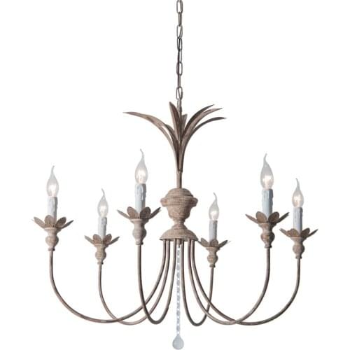 Postmodern minimalist antique iron art homestay living room dining room bedroom household chandelier