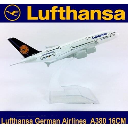 Alloy Metal Air Lufthansa A380 German Airline Airlines Airplane Model Airways Plane Model Stand Aircraft Kids Gifts