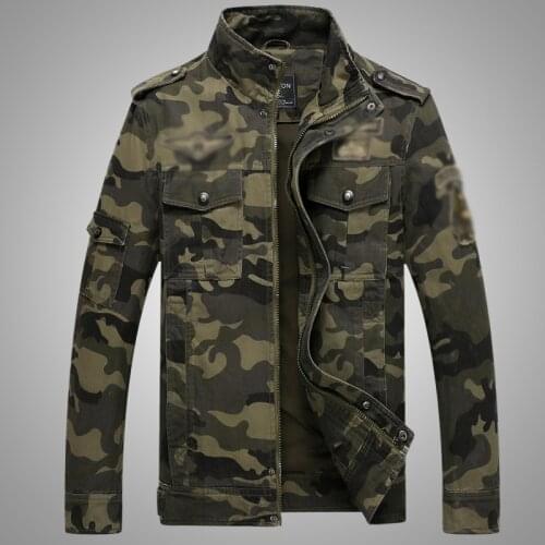 Autumn Mens Bomber Jackets Casual Man Camouflage Army Military Coats Mens Slim Outwear Windbreaker Stand Collar Jackets Clothing