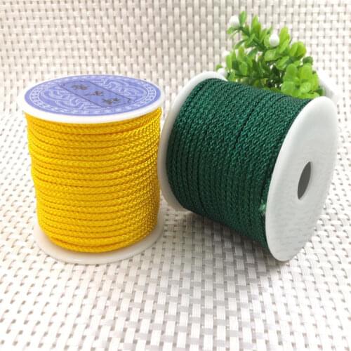 1.5MM X 35meters Braided Nylon Rope Thread DIY String Strap Cords Beading Bracelet For Jewelry Making Lace Tassels Macrame