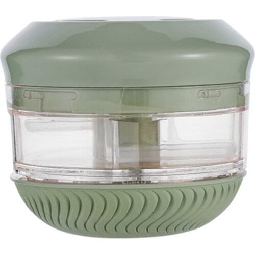 Mashed Garlic Tool Food Grinder Mini White Kitchen Tools Stainless Steel For Fruit Vegetable Manual Portable PP Mincer Shredder