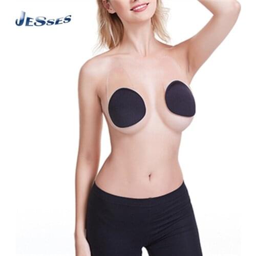 Silicone Breast Lift Nipple Stickers For Women Invisible Transparent Chest Underwear Self-adhesive 1 Pair Cup Anti-drop Lady Bra