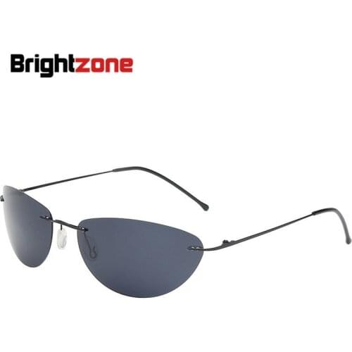Fashion Cool Matrix Neo Style Polarized Sunglasses Ultralight Rimless Men Driving Brand Design Sun Glasses Pilot Oculos Vintage