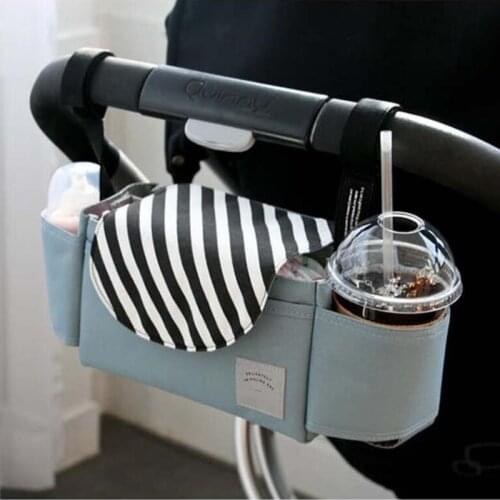 Baby Stroller Accessories Bag New Cup Bag Stroller Organizer Baby Carriage Pram Buggy Cart Bottle Bag