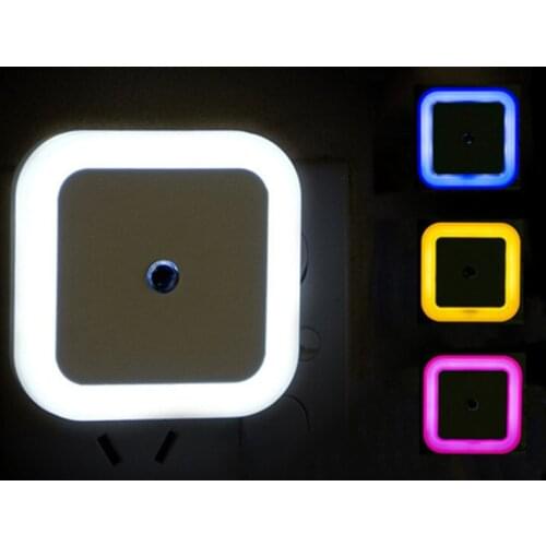Wireless Sensor LED Night Light EU US Plug Mini Square Night Lights For Baby Children Living Room Bedroom Corridor Lighting Lamp