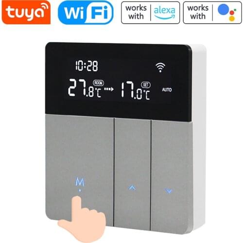 Tuya WiFi Thermostat Temperature Controller Smart Home Away Mode APP Remotes Control Voice Control Compatible with Alexa Google