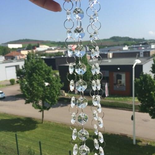 Top Quality 10M/ lot, Garland Diamond Strand Acrylic Crystal Beads Curtain, Wedding Party Decoration, Home Wedding Decoration