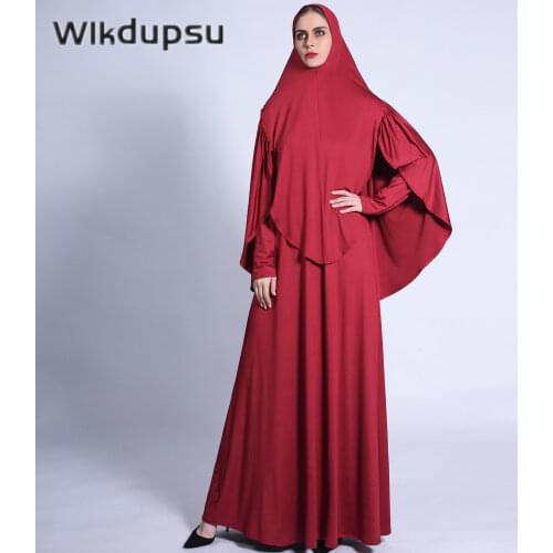 Women Prayer Garment Muslim Clothing Lace Hijab Dress Full Cover Abaya Long Robe Ramadan Islamic Dubai Arab Gown Praying Kaftan
