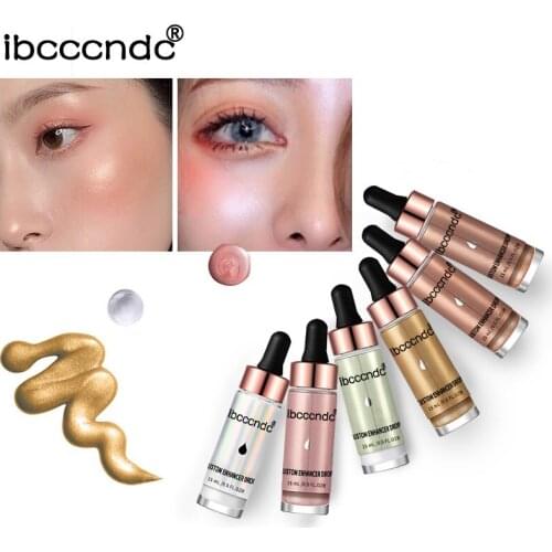 Liquid Highlighter Make Up Cream Concealer Shimmer Face Glow Glitter Ultra-concentrated Iluminating Bronzing Drops Makeup Tool