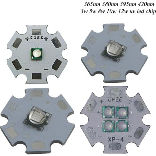 1pcs 3W 5W 8W 10W 12W UV/Ultra Violet High Power 3535 LED Emitter 365nm 380nm 395nm420nm For UV Flatbed Printer,curing lamp