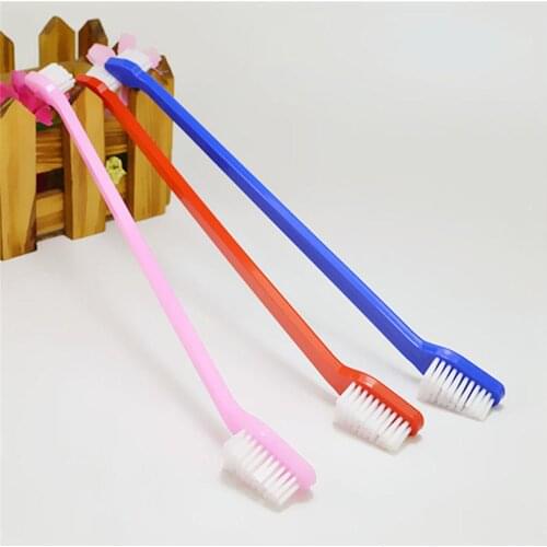 New 3pcs Dual End Cat Dog Puppy Toothbrush Dental Oral Care Tooth Brush