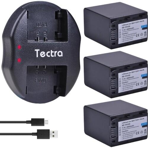 3pc 4500mAh NP-FH100 NPFH100 NP FH100 Batteries+Dual Charger For Sony NP-FH90 NP-FH70 NP-FH60 NP-FH40 NP-FH30 NP-FP50 DCR-SX40