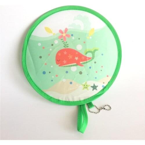 Free shipping Various Nylon Portable Folding Fan for gift Kawaii Fan Cool Summer hand fan/Flying disk creative party gift
