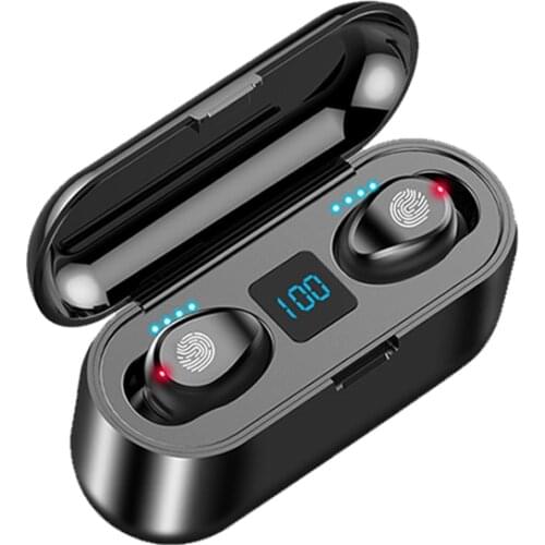 Wireless Bluetooth Charger Earphone TWS HIFI In-ear Sports Running Headset Support All Phones 2000mAH And Holder For Moive Watch