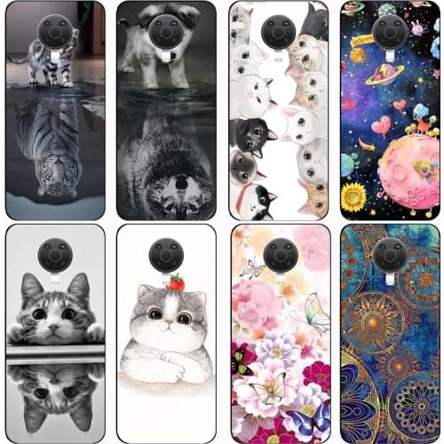 For Nokia X10 for Nokia X20 Case Rose Wolf Cute Patterned Cover Soft Silicon Phone Case for Nokia G10 for Nokia G20 Top Quality