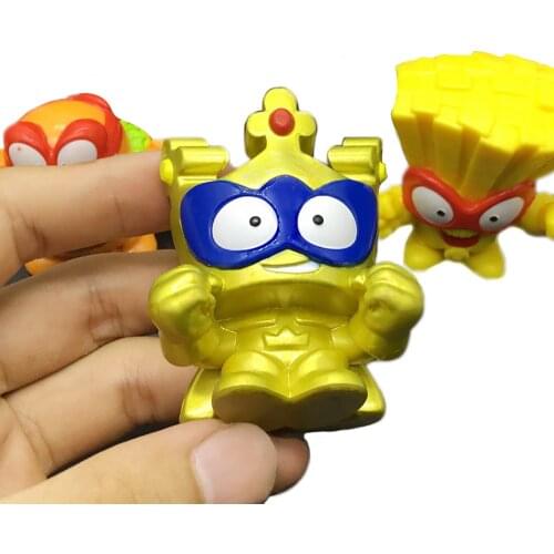 5pcs 5-7cm Big Size Superzings Action Figures Super Zings Playing Garbage Collection Toys Model Kids Bithday Gift For Boys
