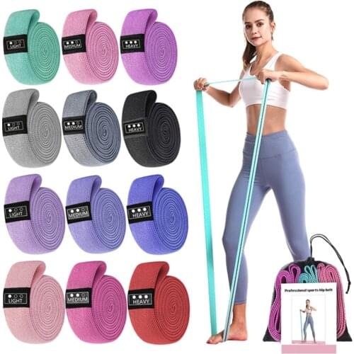 Fitness Long Resistance Bands Fabric Pull Up Assistance 3 Pack Exercise Loop Band Set for Hip Booty Full Body Workout Training