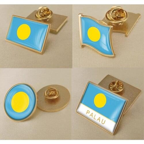Coat of Arms of Palau/Parauk Flag National Emblem Brooch/Badges/Lapel Pins