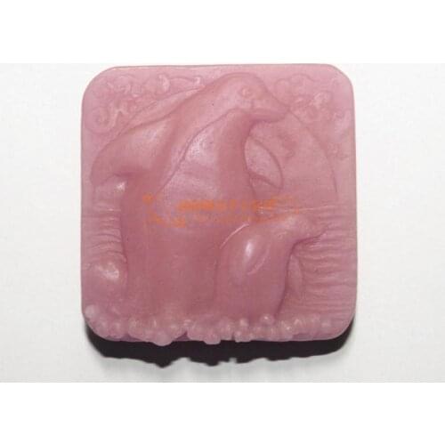 Penguin Silicone Soap mold Handmade silicone 3d mould DIY Craft molds S108