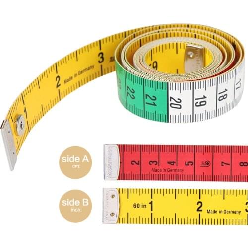Tape Measure with Snap Closure Plastic Measuring Tape Double Scale for Body Sewing Tailor Cloth 150 cm Measuring Tools