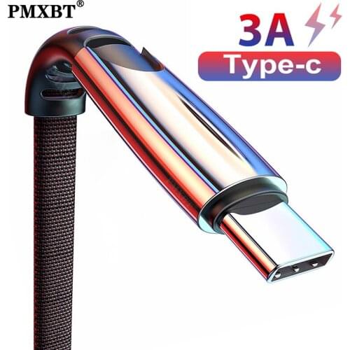 USB Type C Cable Mobile Phone Charger 3A Fast USB Charging USB C Date Wire For Huawei Mate 20 Honor 9X Xiaomi Redmi Note 7 5 Pro
