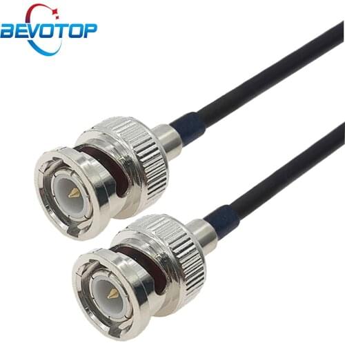 RG174 Cable BNC Male to BNC Male Plug Connector Cable 50 Ohm RF Coaxial Pigtail Extension Jumper for CCTV Video Camera System