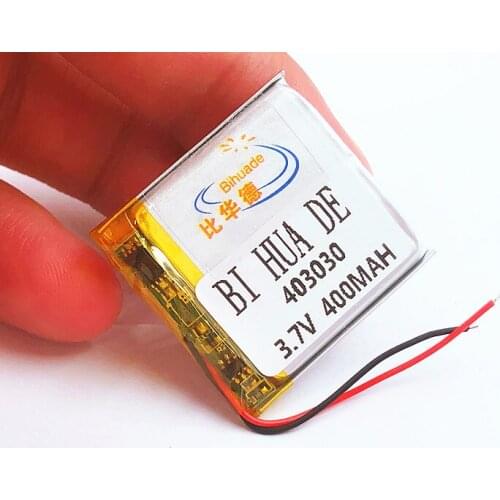 Li-Po 5pcs [SD] 3.7V,400mAH,[403030] Polymer lithium ion / Li-ion battery for TOY,POWER BANK,GPS,mp3,mp4,cell phone,speaker