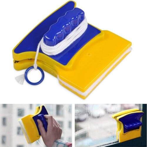 Magnetic Cleaner Square Shape Magnetic Useful Window Glass Cleaner Wiper for Bathroom Kitchen Bedroom wash windows