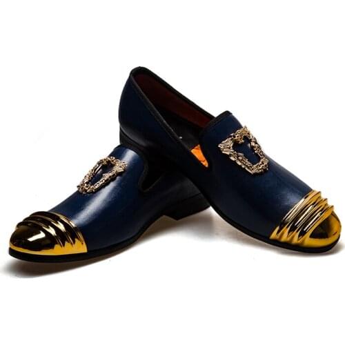 MEIJIANA Men's Patent Leather Shoes