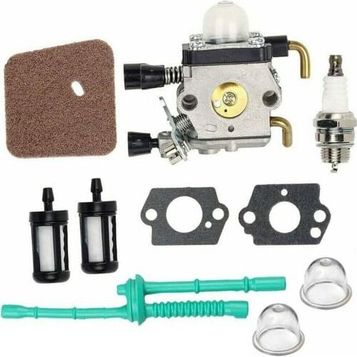 Carburetor Set With Air Fuel Filter Spark Plug Gasket Primer Bulb For Stihl FS45 FS46 FS55 FC55 FS38 HS45 FS74 Mower Accessories