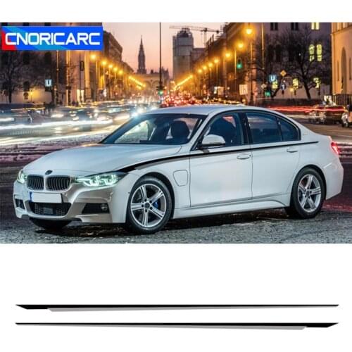 Sport Styling Car Side Skirt Sills Stickers Body Customized Waistline Decals For BMW 1/2/3/4/5 Series M3 M4 f10 f20 f30 e46 e90