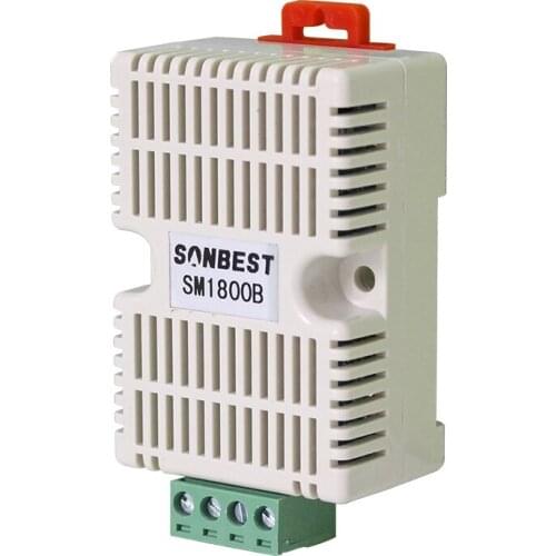 Wall mounted temperature and humidity sensor