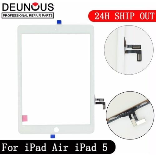New for iPad Air 1 iPad 5 Touch Screen Digitizer no Home Button Front Glass Display Touch Panel Replacement A1474 A1475 A1476