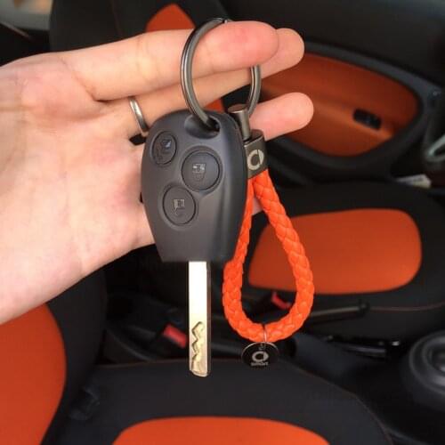 New Car Trinket/Zinc Alloy Universal Quality Keychains For Smart Fortwo Forfour 451 453 450 452 Car Keychain With Logo Key Ring