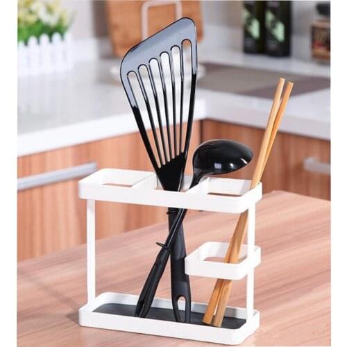 New style Kitchen Chopsticks Soup ladle storage rack metal Knife Rack fruit knife Scissors shelf Multifunctional Tool Holder